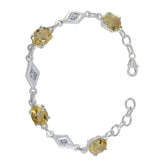 Freya Featherlight Yellow Links Bracelet for Everyday Style